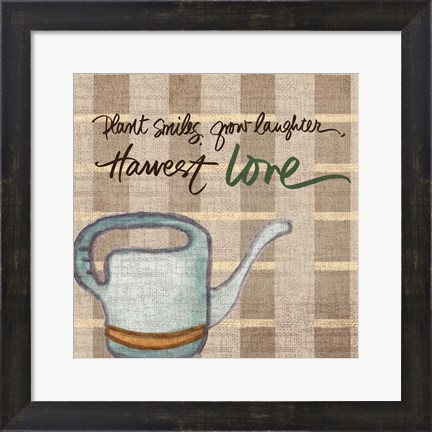 Framed Harvest Love Print