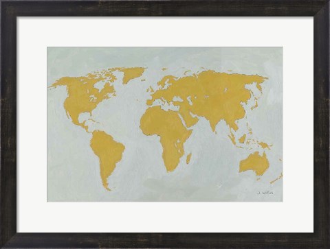 Framed Golden World Print