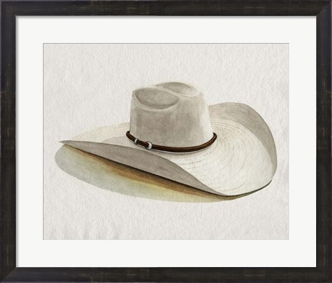Framed Cowboy Hat II Print