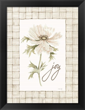 Framed Joy Flower Print