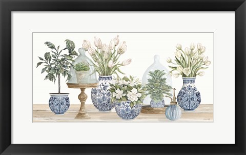 Framed Chinoiserie Floral Set Print
