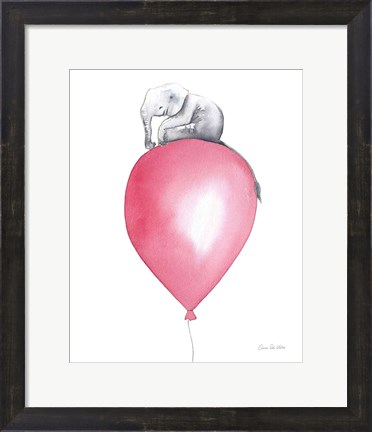 Framed Baby Elephant Love II Print