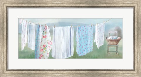 Framed Laundry Day IX Print