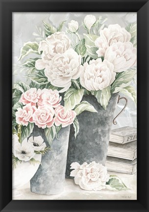 Framed Plentiful Blooms I Print