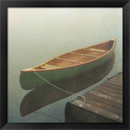 Framed Calm Waters Canoe II Print