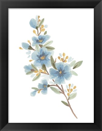 Framed Wildflower Sprig I Print