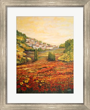 Framed Tuscany Scene Print