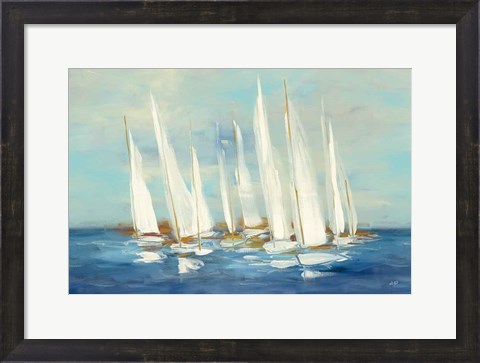 Framed Regatta Sail Print