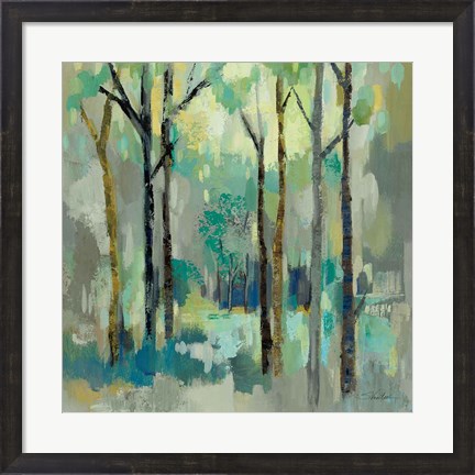 Framed Romantic Forest Neutral Print