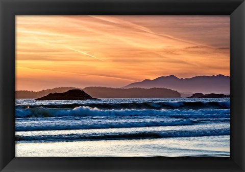 Framed Long Beach Sunset Print