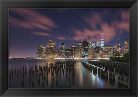 Framed New York City at Night Print