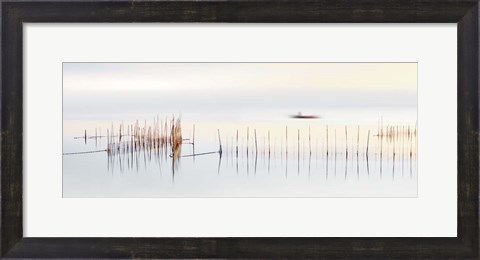 Framed boat Print