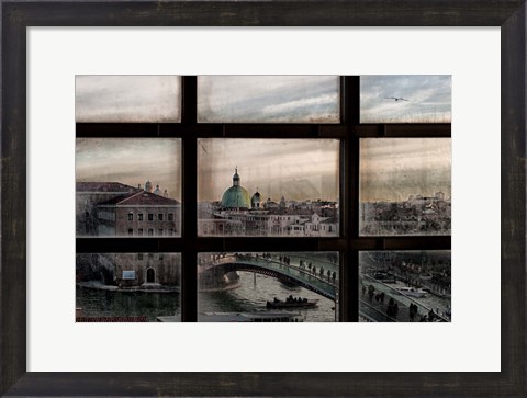 Framed Venice Window Print
