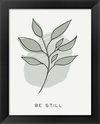 Framed Zen Vibes III-Be Still Print