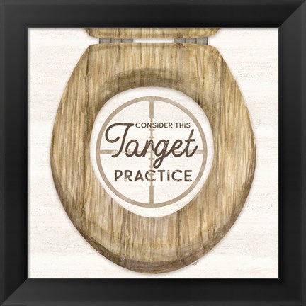 Framed Bath Art IV-Target Practice Print