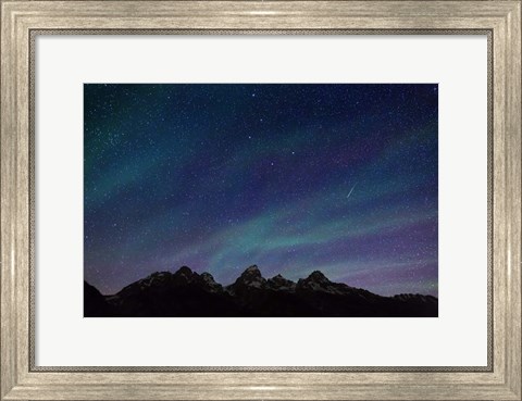 Framed Stars over Teton Range Print