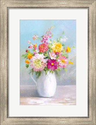Framed Country Bouquet I Print