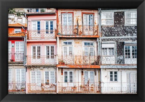Framed Porto Houses Print