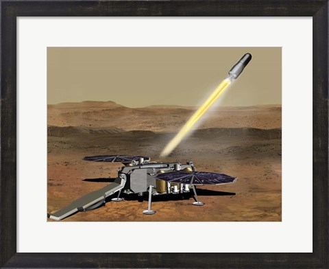 Framed How the Mars Ascent Vehicle Could Be Launched From the Surface of Mars Print