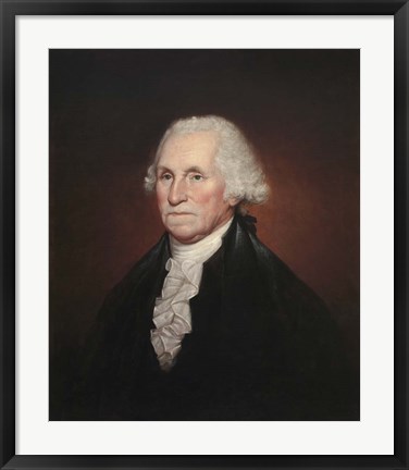 Framed President George Washington Print