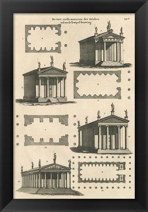 Framed Dutch Architectural I Print