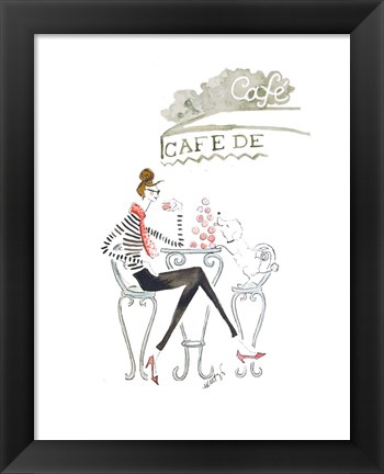 Framed Paris Cafe Print