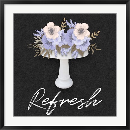 Framed Refresh Floral Sink Print