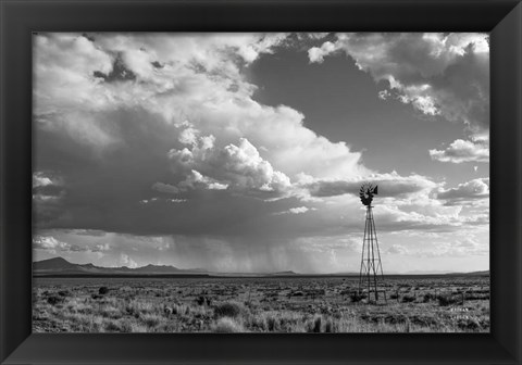 Framed New Mexico Monsoon Rains Print