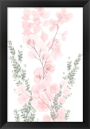 Framed Blushing Bouquet 1 Print