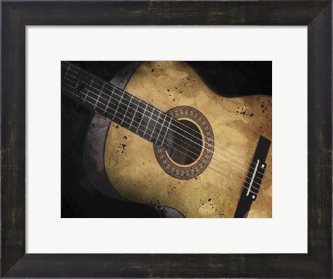 Framed Acoustic Guitar Print