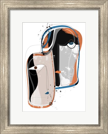 Framed Duo Faces Print
