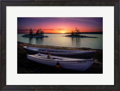 Framed Spring Sunset Lookout Point Print