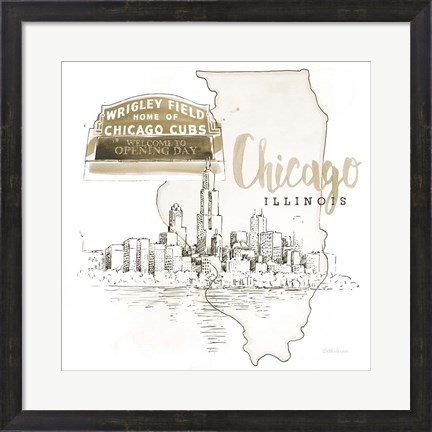 Framed US Cities II Print