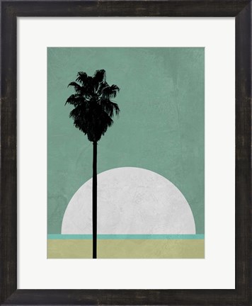 Framed Beach Palm Tree Print