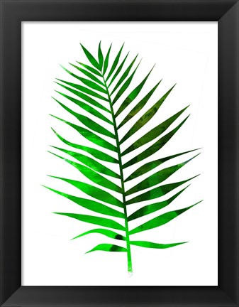 Framed Chamaedorea Leaf Print
