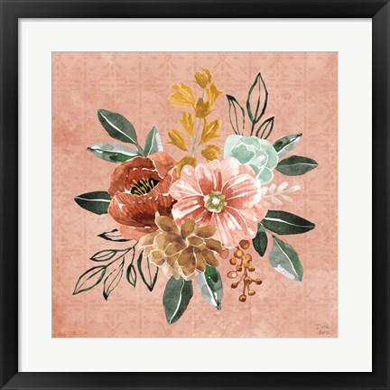 Framed Floral Chic IV Print
