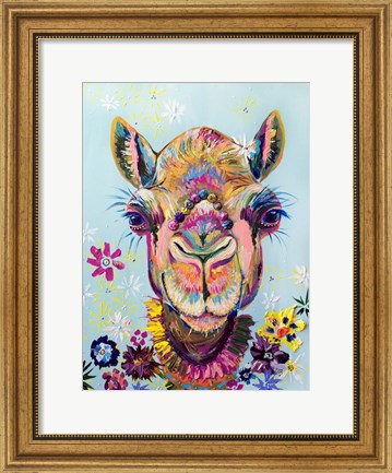 Framed Boho Llama Print