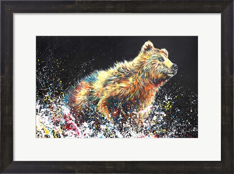 Framed Bear Bath Print