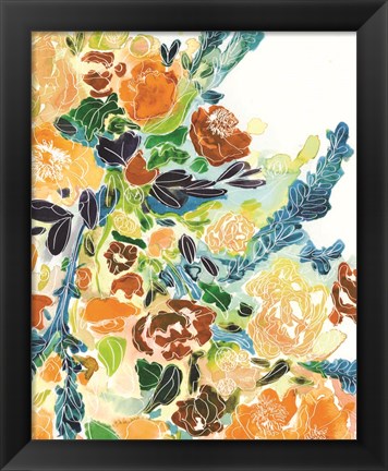 Framed Marigold Bunch Print