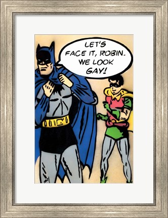 Framed Bat Gay Print