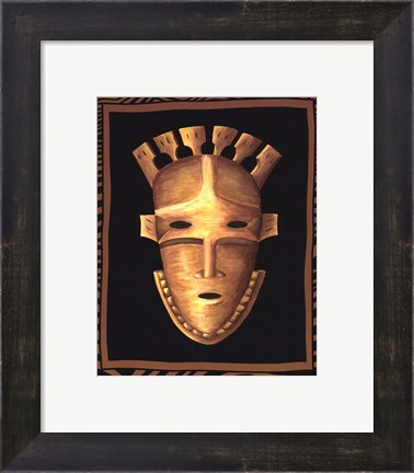 Framed African Mask III Print