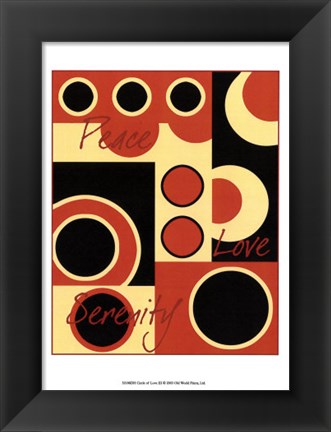 Framed Circle of Love III Print