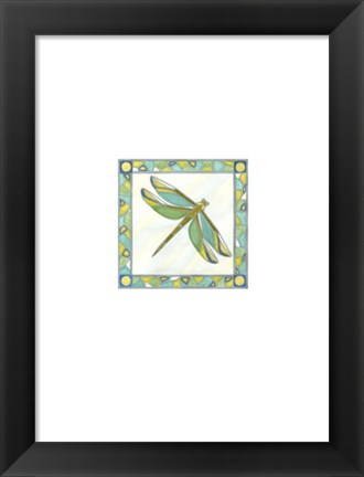 Framed Luminous Dragonfly I Print