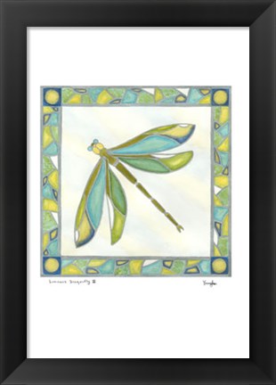 Framed Luminous Dragonfly II Print