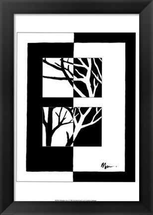Framed Minimalist Tree I Print