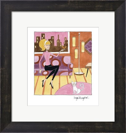 Framed Pets in the City Print