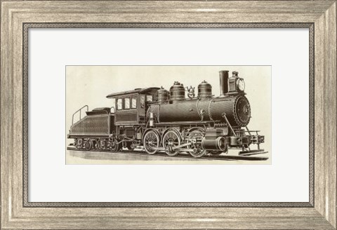 Framed Train Engine IV Print