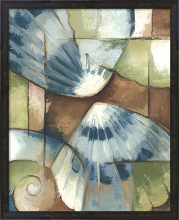 Framed Shell Collage II Print
