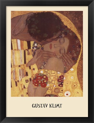 Framed Kiss, c.1908 (detail) Print