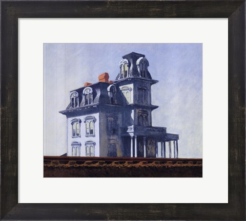 Framed House by the Railroad, 1925 Print
